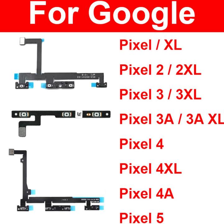 Power Volume Flex Cable For Google Pixel XL 2 2XL 3 3XL 3A 4 4XL 4A XL 5 Side Buttons Power Volume Key Flex Ribbon Repair Parts