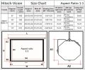 Hitech-Vision Tripod Stand Projector Screen -  Matt White 100"  1:1 ( 6 ft x 6 ft ). 