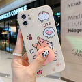 Cartoon Peach Corgi Dog Buttocks Case For Samsung Galaxy A10S A11 A12 M12 A13 A15 A04S A14 A20S A21S A22 A23 A24 A30 A20 A31 A32. 