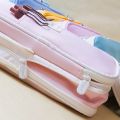 Large Capacity Expandable Stationery Case - ANGOO Expandable Pencil Case. 