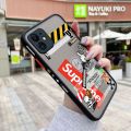 chenyyka For iPhone 11 Case Fashion Tide Brand Cool Boy Pattern Thin Side Square Edge Frosted Transparent Hard Phone Cases New Design Shockproof Silicone Casing Full Cover Camera Protection Softcase. 