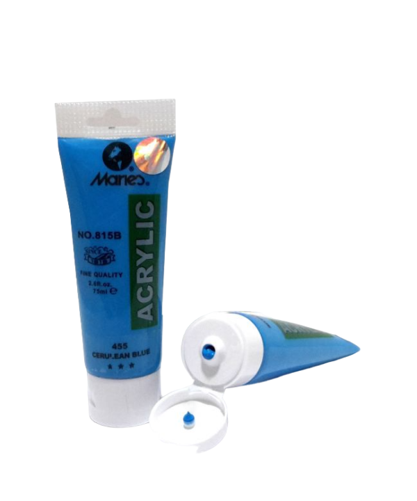 Marie's 75ml Acrylic Colors Paint Tubes-455 Cerulean Blue