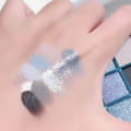 9 Colors Eyeshadow Palette Cheap Korean Makeup High Quality Professional Dark Metal Punk Smoky Eye Gray Black Shadow Palette. 