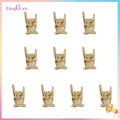 10Pcs Nail Ornament Gloss Non-falling Three-dimensional DIY Stunning Visual Effect Heart Bow Bear Bunny Nail Alloy Decor Nail Salon Supply. 