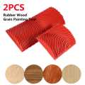 2pcs Large & Small Wood Graining Tool DIY Wall Floor Painting Effects Wood Grain Rubber for Home Decoration Hand Tools ize 6"3" dekor very good quality 2pcs. 