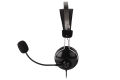 A4Tech HS-7P Headphones - ComfortFit Stereo Headset - With Noise Cancelling Mic- For PC - 3.5mm Plug - Black. 