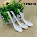 (Set of 6)  Soup Spoons Ceramic,Soup Spoons Set for Miso Dessert Pho Wonton Dumpling, Small Appetizer Spoon Set,. 