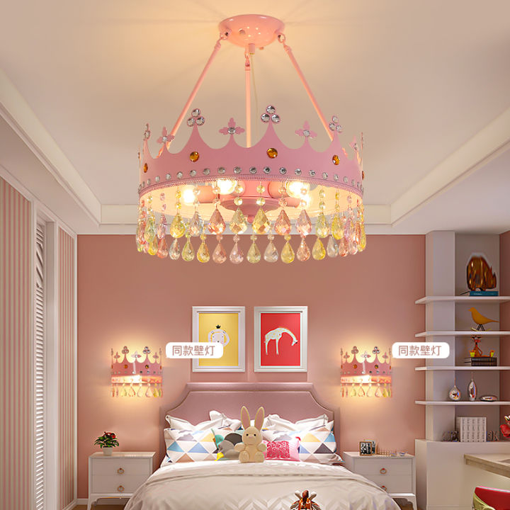 Kids Room Light Decor Girl Princess Theme Chandelier Decor With
