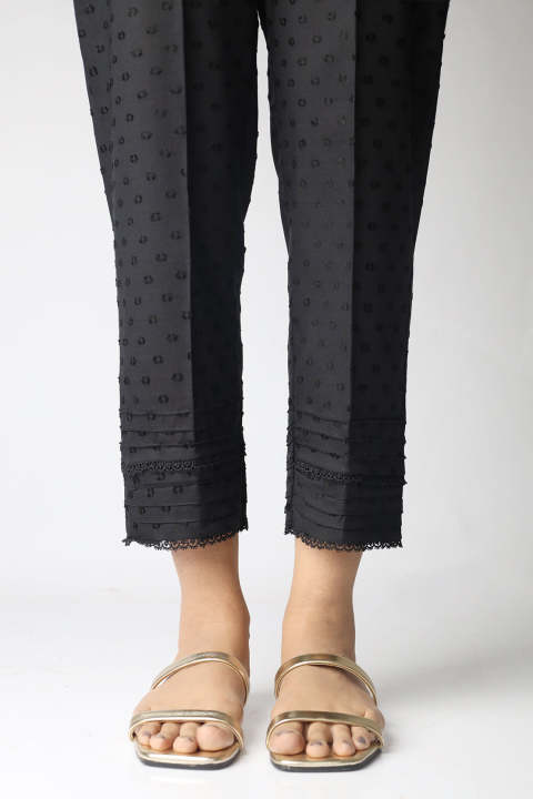 Saya Stitched 1 Piece Trouser For Women and Girls - Cotton Jacquard Pants -Designcode: WBPP-219
