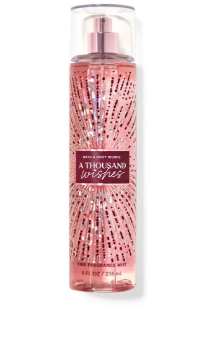 Bath and Body Works Thousand wishes Fine Fragrance Body Mist 8 fl oz / 236 mL - 100% original