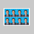 Customize 25 Passport size picture with all background colour. 