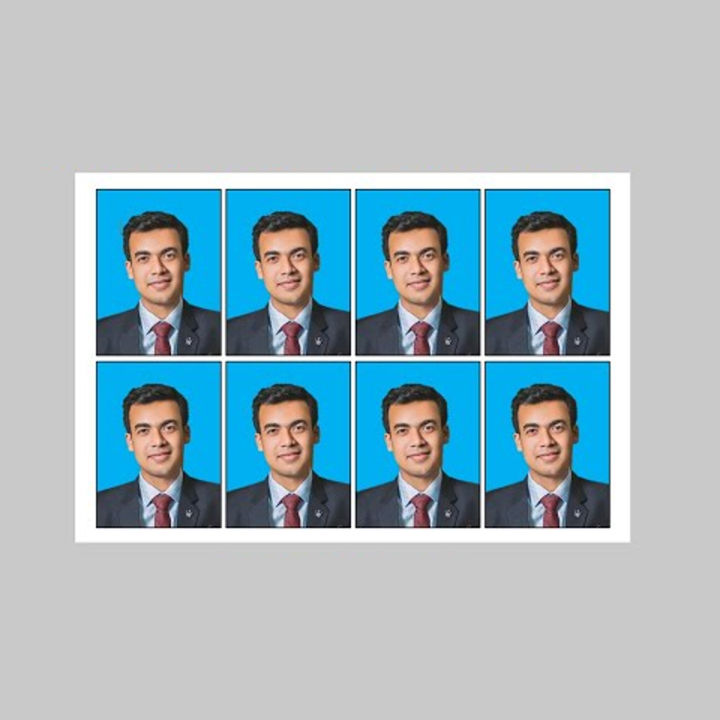 Customize 25 Passport size picture with all background colour