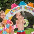 295x191x130cm Inflatable Pool Water Slide Fun Lawn Water Inflatable Swimming Pool Unique Children Paddling Pool. 