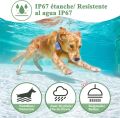 Prechkle Automatic Anti-Bark Collar for Dogs with Intelligent Bark Detection System, Water Resistance IP67, Sound, Vibration and Static, Rechargeable – Blue. 