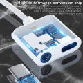 【Wireless】 Type C Adapter USB C to 3. 5 mm Jack Audio Charger Splitter Type C Converter Charging Cable Extension Earphone Adapter.