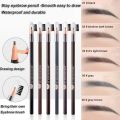 Ultra Thin Beginners 2Pcs Beauty Salon Waterproof Eyebrow Artifact Sweat-proof Cosmetics Draw Line Tearing Eyebrow Pencil Makeup Tools Lip Tattoo Pen Eyebrow Enhancer. 