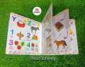 Preschool Colorful Hard Page Kids Learning Qaida- Kids 3 in 1 Reading & Learning Book-1131. 