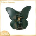 Enigma- Decorative Hair Accessory Stylish Butterfly Hair Clip for Women Strong Grip Hair Claw for Parties Dates Anti-slip Hair Decoration Solid Color Design Perfect for Commuting. 