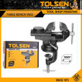 Tolsen 2inch (50mm) Table Vise Swivel Base with anvil. 