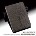 (New) For Lenovo Legion Y700 Tree & Deer Pattern Pressed Printing Leather Tablet Case. 