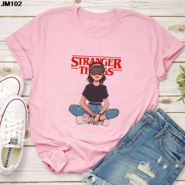 T%20shirt%20for%20girls%20&%20Women%20STRANGER%20THINGS%20Printed%20Summer%20Cotton%20Round%20Neck%20Half%20sleeve%20-%20Image%205