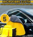 Microfiber Cloth Pack of 5 - Car Cleaning and polishing Towel 700Gm 40x30cm. 