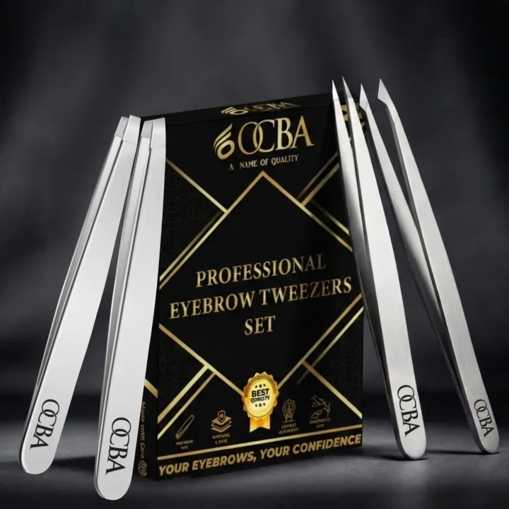 OCBA%20Eyebrow%20Tweezers%20Professional%20Hair%20Pluckier%20Premium%20Stainless%20Steel%20Tweezers%20For%20Men%20Women%20&%20Beautician%20-%20Image%208