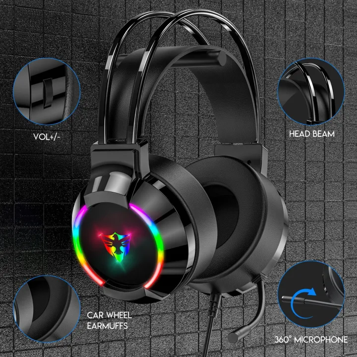 Gaming%20G605/%20G606%20Headset-%2050mm%20Drivers,%207.1%20Surround%20Sound,%20RGB%20Lighting,%20Detachable%20Stereo%20Voice%20Noise%20Cancelling%20Mic,%20Lightweight%20Memory%20Foam%20Cushion%20for%20PC%20Mac%20PS4%20PS5%20Xbox%20one%20-%20Image%202