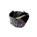 Printed Headband/Bandana Black (Free Gift Black Mask). 