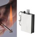 Flint Match Lighter Metal Key Chain. 
