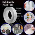Nano Tape Reusable,Washable,Balloon making And Transparent Silicone Tape with Dual-Sided Stickness,Multi-Functional Tape. 
