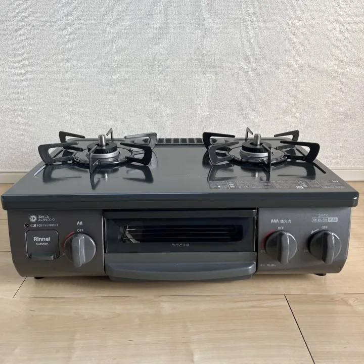Japanese%20Rinnai%20Gas%20Stove%20Double%20Burner%20Non%20Stick%20Single-Sided%20Grill%20Press%20Buttons%20TG%20&%20LPG%20Full%20Automatic%20Conteiners%20Item%20Made%20In%20Japan%20-%20Image%202