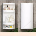 Bathroom corner cabinet plastic rotating cabinet 360 degree washroom  three shelves cabinet kitchen toilet cabinet two layer cabinet good quality plastic cabinet. 