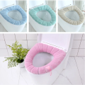 Bathroom Tools Commode Seat Cover Comfortable Bathroom Toilet Seat Cover Soft Knitting Fabric Case Pad Winter Warm Mat Pumpkin Pattern Soft Cushion Toilet Seat Warmer Cover Toilet Accessories - 1Pc. 