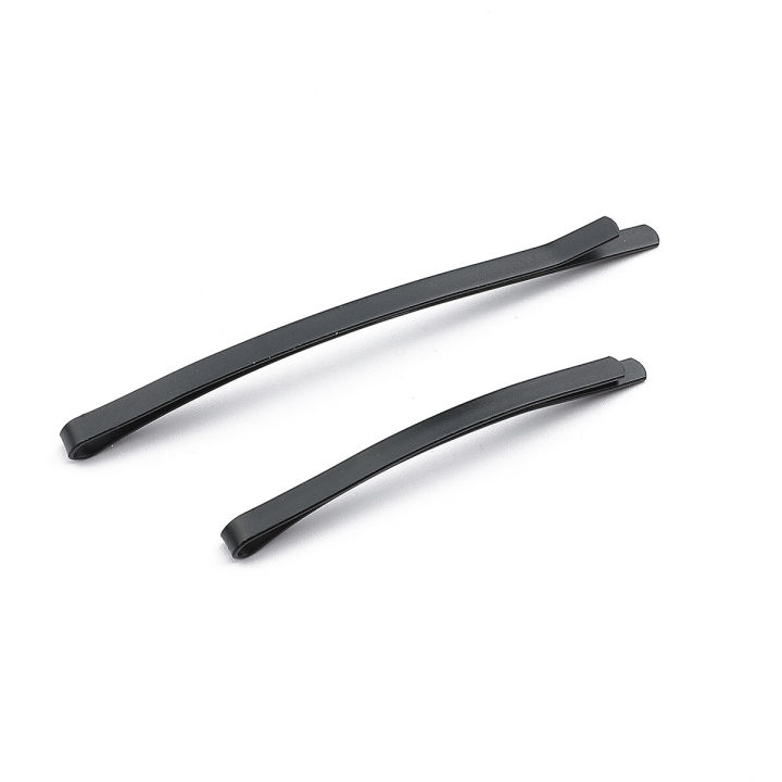 【ETOP】12Pcs/Set 6-8cm Matte Solid Black Barrettes Metal Hair Clips Styling Tools Fashion Girls Hairpins Hair Accessories For Women Headwear