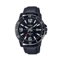Original Casio - MTP-VD01BL-1BVUDF - Stainless Steel Wrist Watch for Men. 