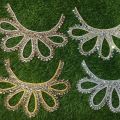 Embroidery Neckline Lace Turkish Style For Brand Fabrics, Fancy Mirror Neck Design For Clothes, New Stone Necklace for Dress. 