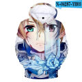 Japanese anime Word Art Online 3D printed hoodies fashion casual sportswear boy and girl Harajuku street clothing KIDS pullover. 