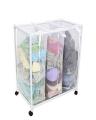 Adjustable Laundry Sorter Triple Mesh. 