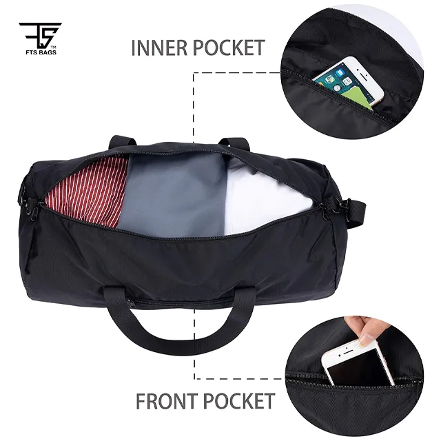 ORANGLES Round Foldable Travel Duffel Bag / Fitness Workout Sports Duffle Bag Water Resistant Overnight Weekender Bag - high resolution display - exposing craftsmanship - Image 2 of 4 | built for everyone | Round Foldable Travel Duffel Bag / Fitness Workout Sports Duffle Bag Water Resistant Overnight Weekender Bag for sale Georgia | Free Shipping ORANGLES