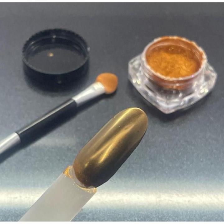 Salon Nail Glitter Copper Mirror Chrome Powder Dust Shiny Magic Mirror Nail Art Pigment DIY Nail Decoration
