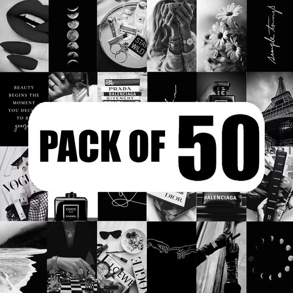 50%20PCS%20Aesthetic%20Black%20Theme%20Photo%20Cards%204x6%20Inch%20Glossy%20Prints%20for%20Wall%20Decor%20-%20Image%207