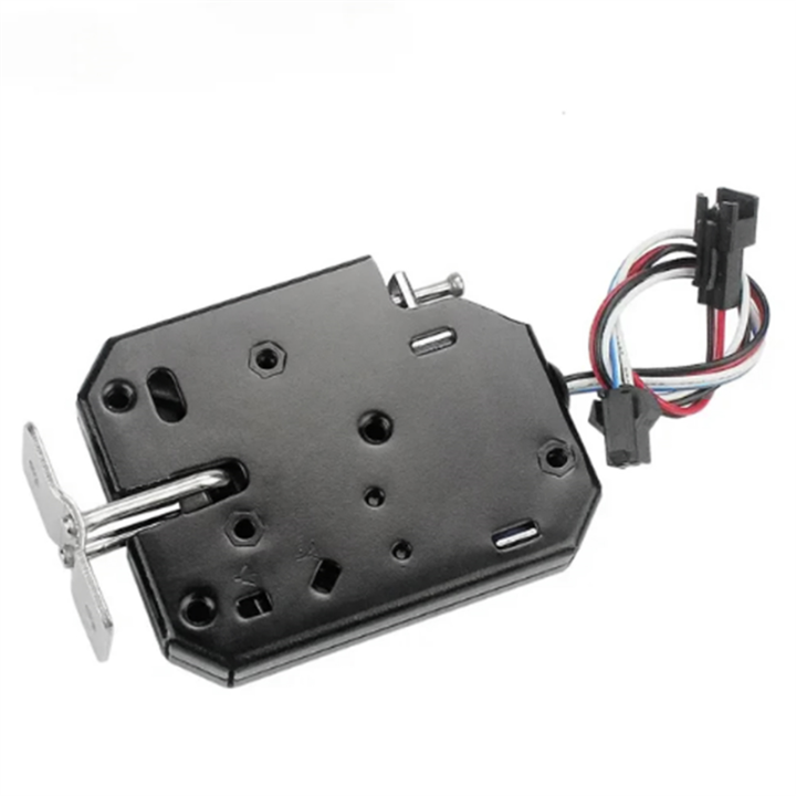 Small 12V 1.5A Electronic Lock Latch Release Assembly Electromagnetic Control Metal Safety Magnetic Lock Easy Install
