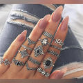 Bohemian Retro Midi Rings - 15 Pieces Set, Rings for girls , Rings for women, Stylish rings. 