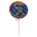 Batman Cupcake Toppers - 2.5 Inch - Batman Themed Party - Bkue - Boys - Pack Of 10. 