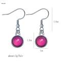 Mood Earrings, Color Changing Earrings ,Round Dangle Drop Dress up French Temperature Opal Earrings Drop Earrings for Birthday, Women. 