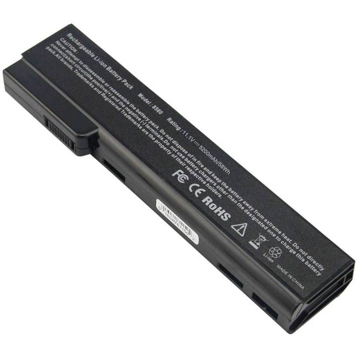 Laptop Battery 6 Cell  EliteBook 8560P 8570P  Series    P/N   HSTNN-OB2G     628666-001
