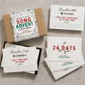 Christmas Advent Calendar Cards 24PCS Christmas Countdown Calendar Card Set 24 Days Greeting Card Commemorate A Durable Easy Install Easy to Use. 