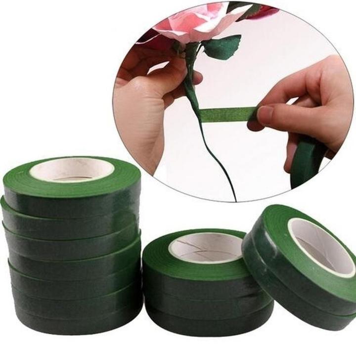 30M Self-adhesive Green Paper Tape Grafting Film Floral Stem Garland Wreaths DIY Sunlight Super Store