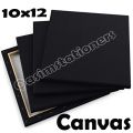 1 Piece Of 10X12 Inches Canvas For Painting - Black Canvas Board. 